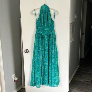 Blue/green maxi dress NWT